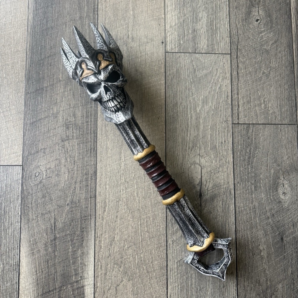 23"Wicked Skull King Scepter Weapon Prop Spirit Halloween Costume Gothic Cosplay